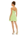 Mac Duggal Spaghetti Strap Faux Wrap Dress In Mint