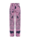 Darkpark Denim Trouser With Bleached Effect In Pink