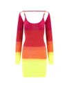 Gcds Lurex Dress With Degradé Effect In Pink