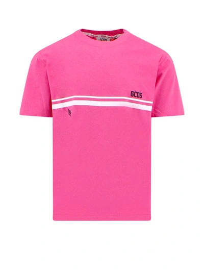 Gcds Logo印花短袖t恤 In Pink