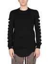 RICK OWENS RICK OWENS MESH WITH CUT-OUT DETAILS