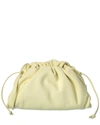 Bottega Veneta Mini The Pouch Leather Clutch In Yellow