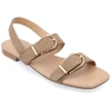 Journee Collection Collection Women's Twylah Sandals In Beige