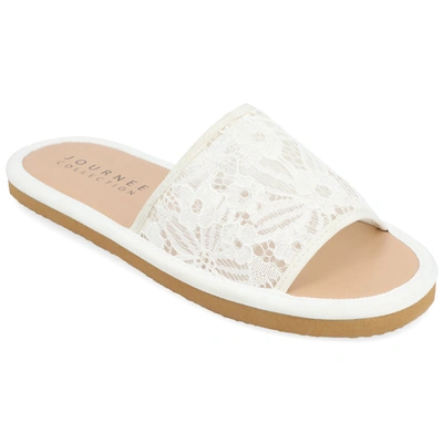 Journee Collection Collection Women's Tru Comfort Foam Eniola Sandals In White