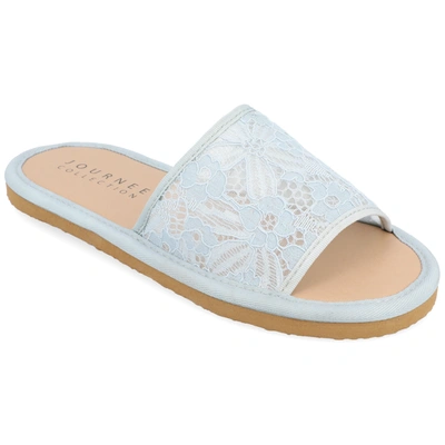 Journee Collection Collection Women's Tru Comfort Foam Eniola Sandals In Blue