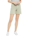 Nydj High-rise A-line Short In Green