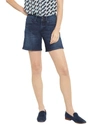 Nydj Ella Side Slit Denim Shorts In Blue