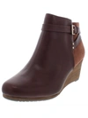 DR. SCHOLL'S DOUBLE WOMENS FAUX LEATHER ANKLE BOOTIES