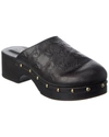Valentino By Mario Valentino Micky Leather Clog In Black