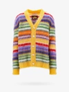 Marni Striped Buttoned-up Cardigan In Multicolor