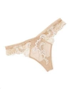 Lise Charmel Dressing Floral-lace Thong In Ambre Nacre