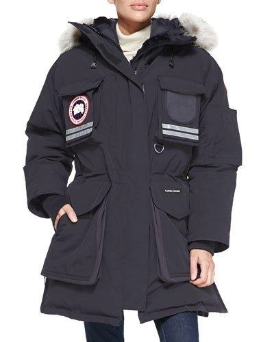Canada Goose Snow Mantra Fur-hood Coat, Navy