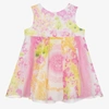 VERSACE GIRLS SILK FLORAL DRESS