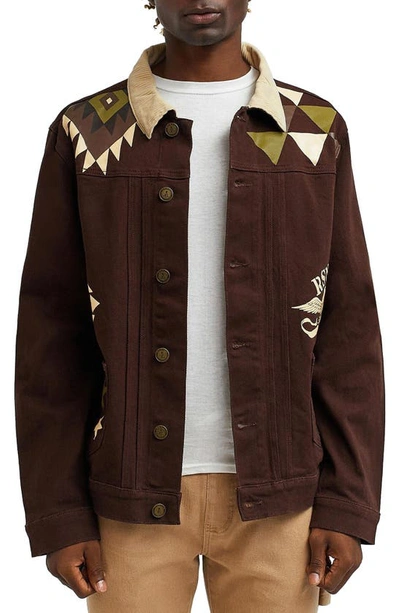 Reason Men's Roots Twill Jacket In Brown