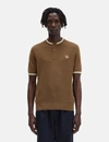 FRED PERRY FRED PERRY TEXTURED KNITTED HENLEY,K5528-P96-XL