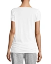 Skin Easy V-neck Tee In White