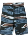 Blue Sky Inn Night Sea Shorts In Clear Blue