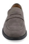 Vance Co. Keith Vegan Leather Penny Loafer In Grey