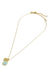 MADEWELL VALLEY STONE PENDANT NECKLACE