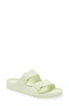 Birkenstock Arizona Essentials Waterproof Slide Sandal In Faded Lime