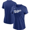 Nike Royal Los Angeles Dodgers Wordmark T-shirt In Royal