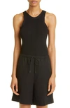 Totême Seamless Rib Tank In 200 Black