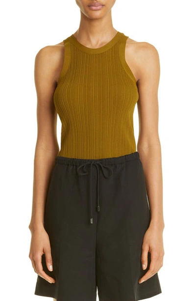 Totême Seamless Ribbed-jersey Tank Top In Neutrals