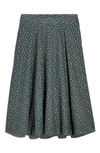 Madewell Bitsy Bouquet Cotton Voile Maxi Skirt In Architect Green