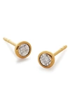 MONICA VINADER ESSENTIAL DIAMOND STUD EARRINGS