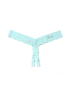Hanky Panky Plus Size Bride Crystal Crotchless Thong In Blue