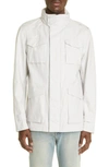 Herno Field Button-front Cotton Jacket In 1250-chantilly