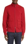 Herno Zip-up Bomber Jacket In 6915-rosso