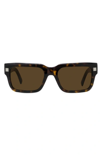 Givenchy Tortoiseshell Gv Day Sunglasses In Dark Havana / Roviex