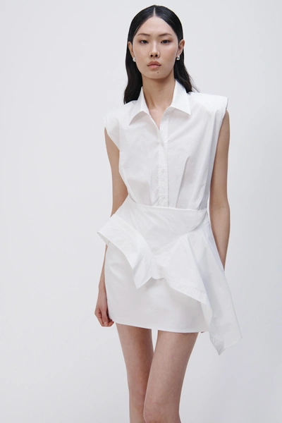 Simkhai Catalina Shirt Dress In White