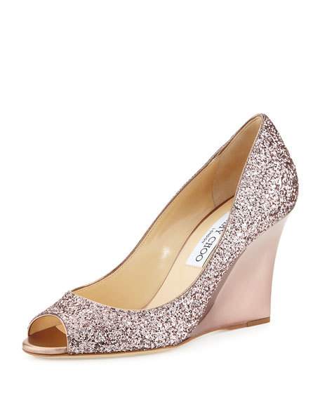 jimmy choo karlotta peep toe heels