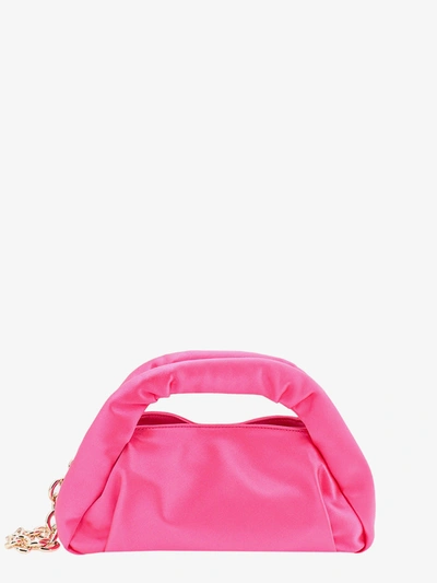 Stuart Weitzman The Moda Mini Satin Top-handle Bag In Pink