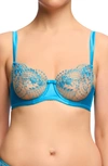 DITA VON TEESE JULIES ROSES UNDERWIRE BALCONETTE BRA