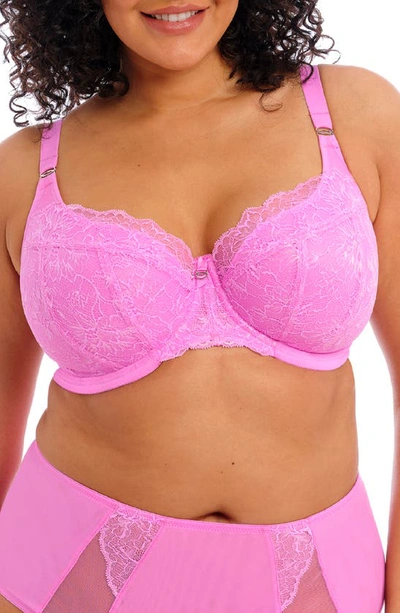 Elomi Brianna Underwire Padded Half Cup Bra In Very Pink