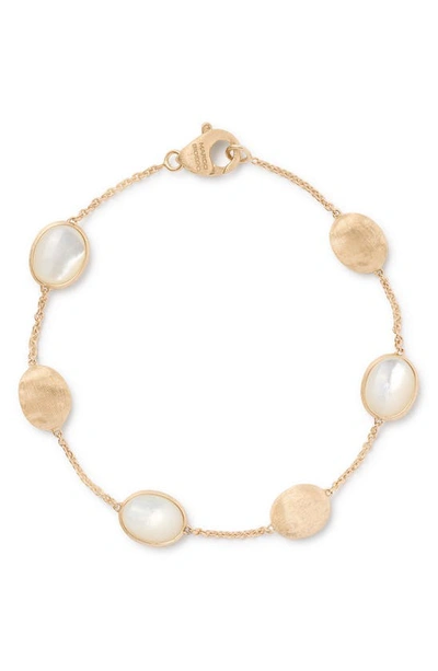 Marco Bicego 18k Yellow Gold Siviglia Mother Of Pearl Beaded Bracelet - 150th Anniversary Exclusive In Gold-tone