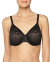 Wacoal Visual Effects Soft Cup Lace Minimizer Bra In Black