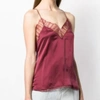 Iro Berwyn Lace Trim Camisole In Red
