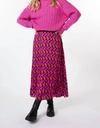 ESQUALO SKIRT PLISSE GEO IN MAGENTA