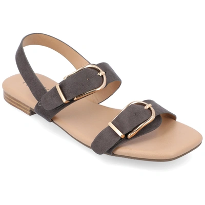 Journee Collection Twylah Sandal In Grey