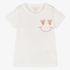 ANGEL'S FACE GIRLS HAPPY FACE WHITE T-SHIRT