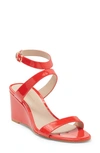 Stuart Weitzman Ave Wedge Sandal In Red Coral
