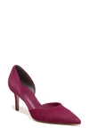 Sam Edelman Viv Pointed Toe D'orsay Pump In Mulberry