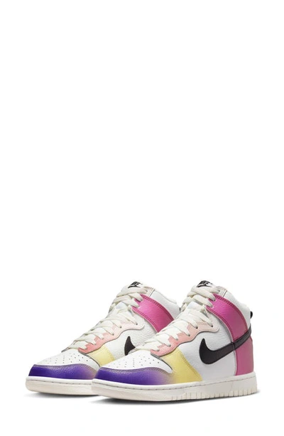 Nike Dunk High "multicolor Gradient" Trainers In White