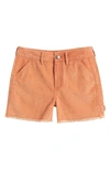 TREASURE & BOND KIDS' FRAYED CORDUROY UTILITY SHORTS