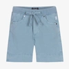 IL GUFO BOYS BLUE COTTON SHORTS