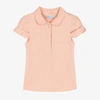 MAYORAL GIRLS PALE PINK COTTON POLO SHIRT